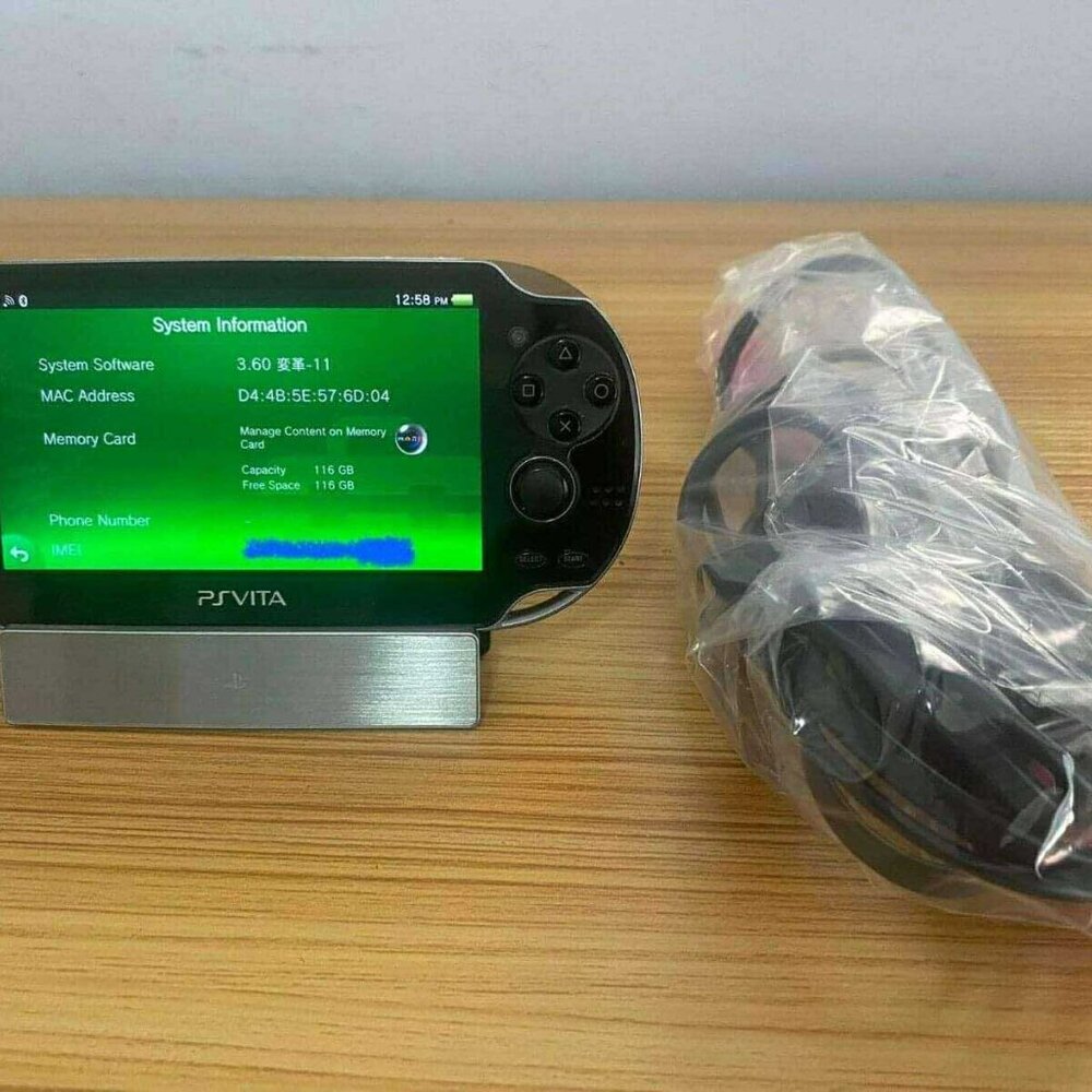 Sony PlayStation PS Vita OLED (PCH-1000) Firmware FW 3.60, 128GB - Ship in 1-DAY